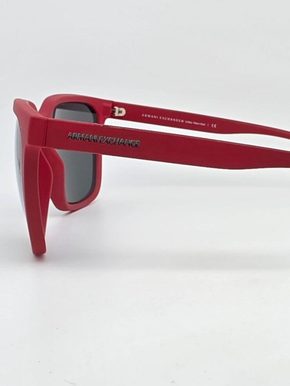 Armani Exchange AX4108S 827487 Red Frame Grey Lens Sunglasses w Case Brazil 57mm - Picture 4 of 15